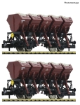 Fleischmann 6660060 - N - 2-tlg. Set Muldenkippwagen Ommi 51, DB, Ep. III